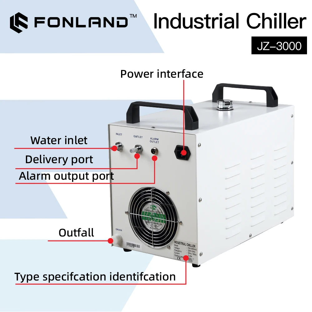 FONLAND JZ-3000 DG110V AG220V  - Laser Industrial Chiller ulasan dan harga