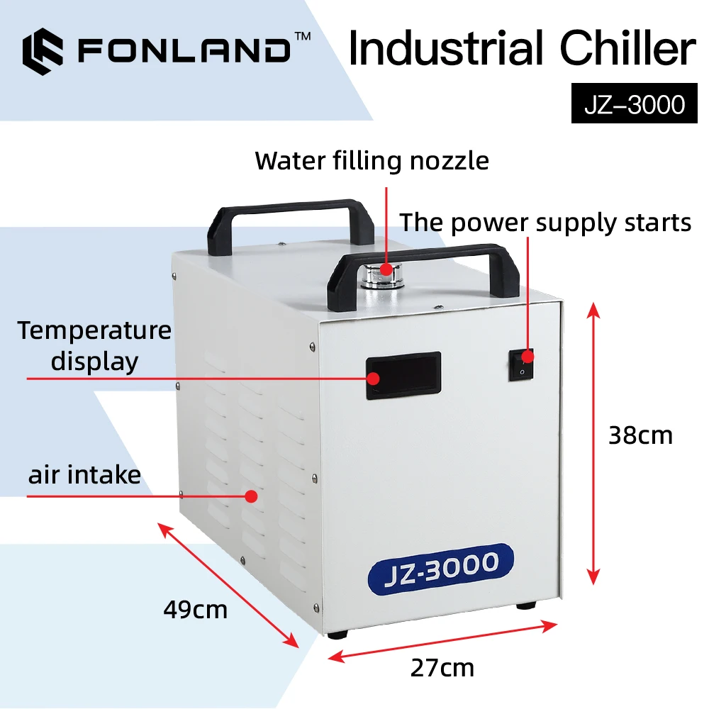 FONLAND JZ-3000 DG110V AG220V  - Laser Industrial Chiller ulasan dan harga